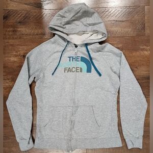 The North Face Womens Half Dome Full Zip Logo Hoodie, Size Large